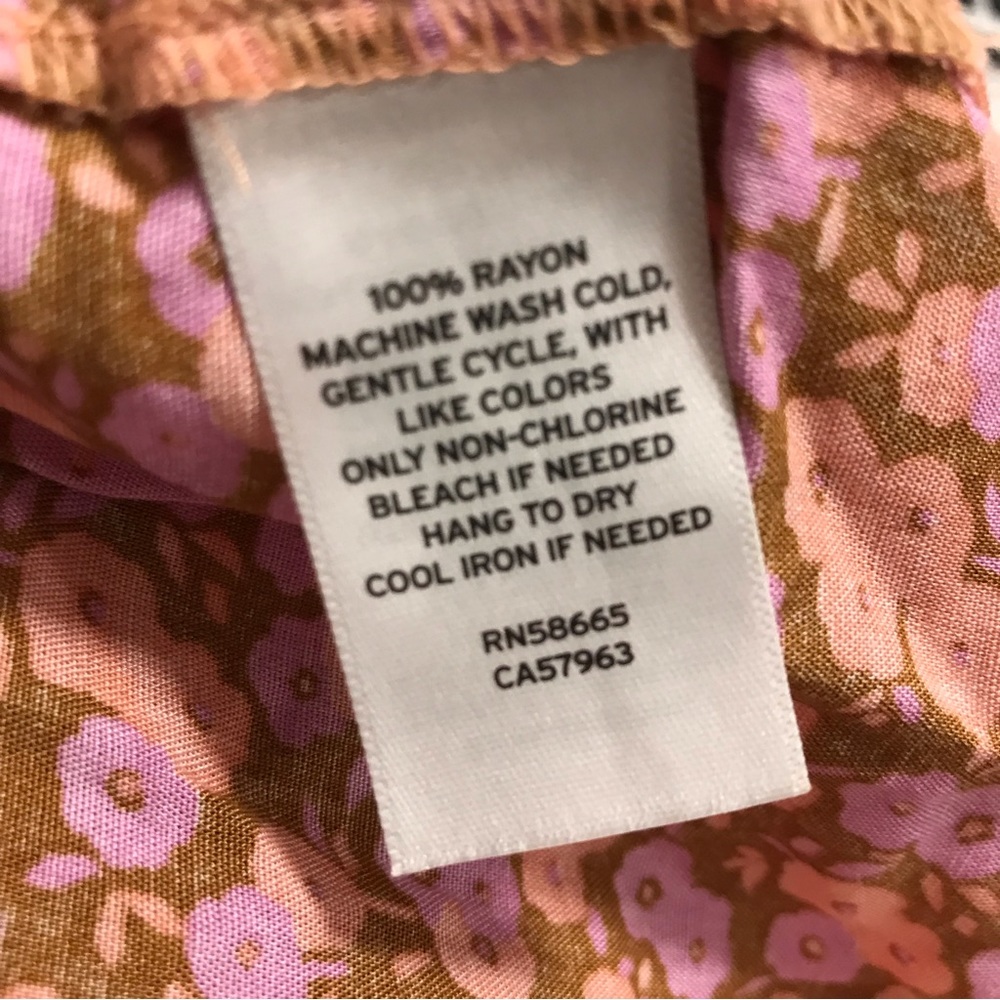 BP Tan/Pink Allison Button Front Woven Tank Dress - Picture 2 of 9